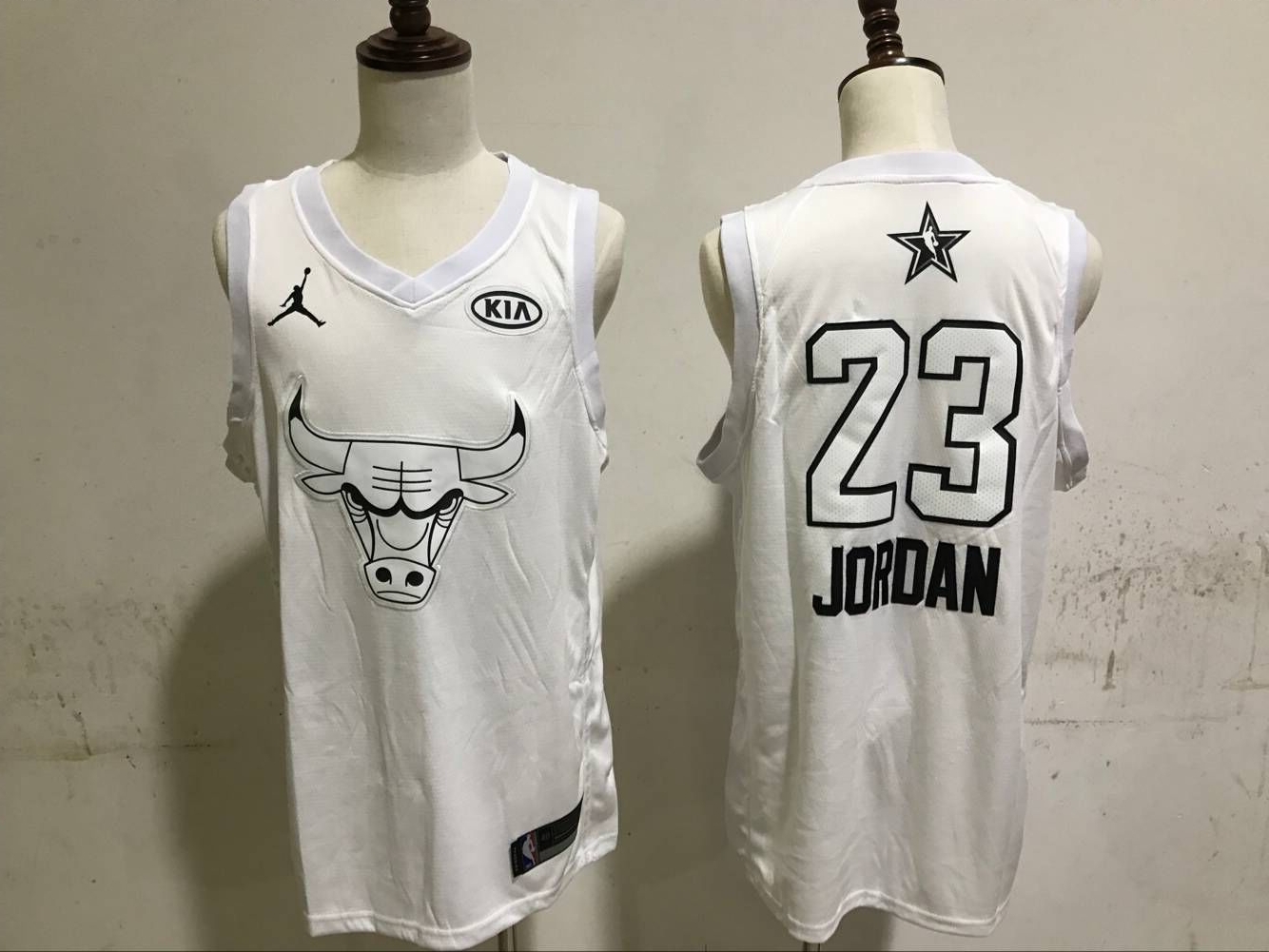 Men Chicago Bulls #23 Jordan white Nike NBA 2018 All Star Jerseys